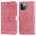 thumbnail image 1 of Funda tipo cartera GANGXUN para iPhone 12 , diseño girasol, cuero PU, soporte, cierre magnético, tarjetero, 1 of 5
