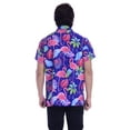 thumbnail image 6 of Varnit Crafts Hawaiian Shirt for Men Aloha Flamingo Blue 5XL, 6 of 6