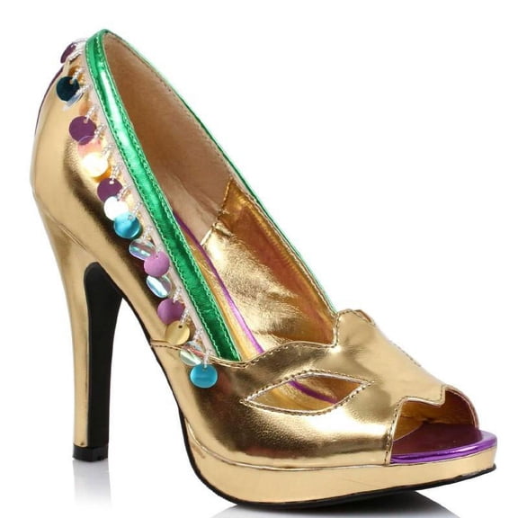 Ellie Shoes E-414-Masquerade 4" Heel Women's Costume Peep-Toe Pump.