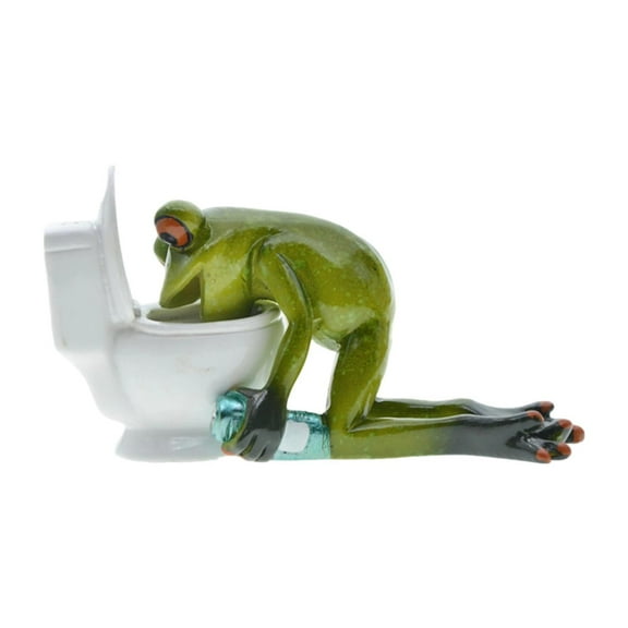 WLPZXP Frog Figurine Art Novelty Handmade Animal Collectible for Outdoor Home Porch