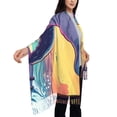 thumbnail image 4 of Sikiie Hip-Hop DJ Dolphin Shawl Wraps Big Scarf Tassel Fall Winter Thick Scarf Warm Shawl Women Fall Gifts, 4 of 8