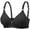 Black, variant on Womens Seamless Underwire Comfortable Full Cup Bra Hot Off The Shelf Bra Wireless Push Up for Summer Size: 36 Black