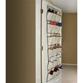 thumbnail image 4 of YBM Home Fabric Shoe Hanging Organizer with 24 Pockets for Closet and over the Door, Brown, 4 of 4