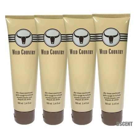 Alcohol Free Moisturizing After Shave - 4 Pack Wild Country After Shave Conditioner Alcohol Free With Aloe&Moisturizers