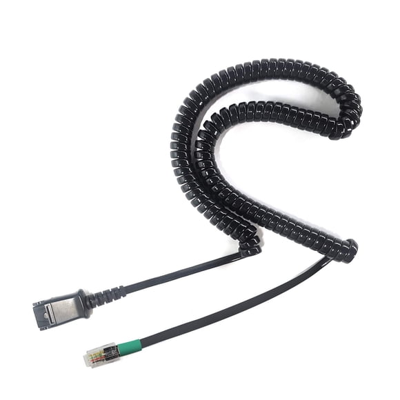 Cable adaptador de auriculares IPD U10P-S en la parte inferior para teléfonos IP Yealink, Snom, Grandstream y LG