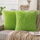 thumbnail image 1 of Pack de 2 fundas de almohada ANRODUO de piel sintética, color verde, 40 x 40 cm, 1 of 6