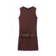 thumbnail image 3 of HH TRAF Vestido corto de punto con cuello redondo para mujer, nuevo estilo retro, liso, sexy, elegante, con cinturón decorado, para la calle, 3 of 4
