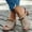 Khaki, variant on Viluyesy Women's Block Heels Sandals, Bowknot Hollow Slip-On Soft Sole Spring Summer New Style Slide Shoes Blue 6.5