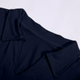 thumbnail image 5 of Adeawade Womens Tops 3/4 Sleeve T Shirts Round Neck Solid Color Simple Style Tee Clothing L Navy, 5 of 7