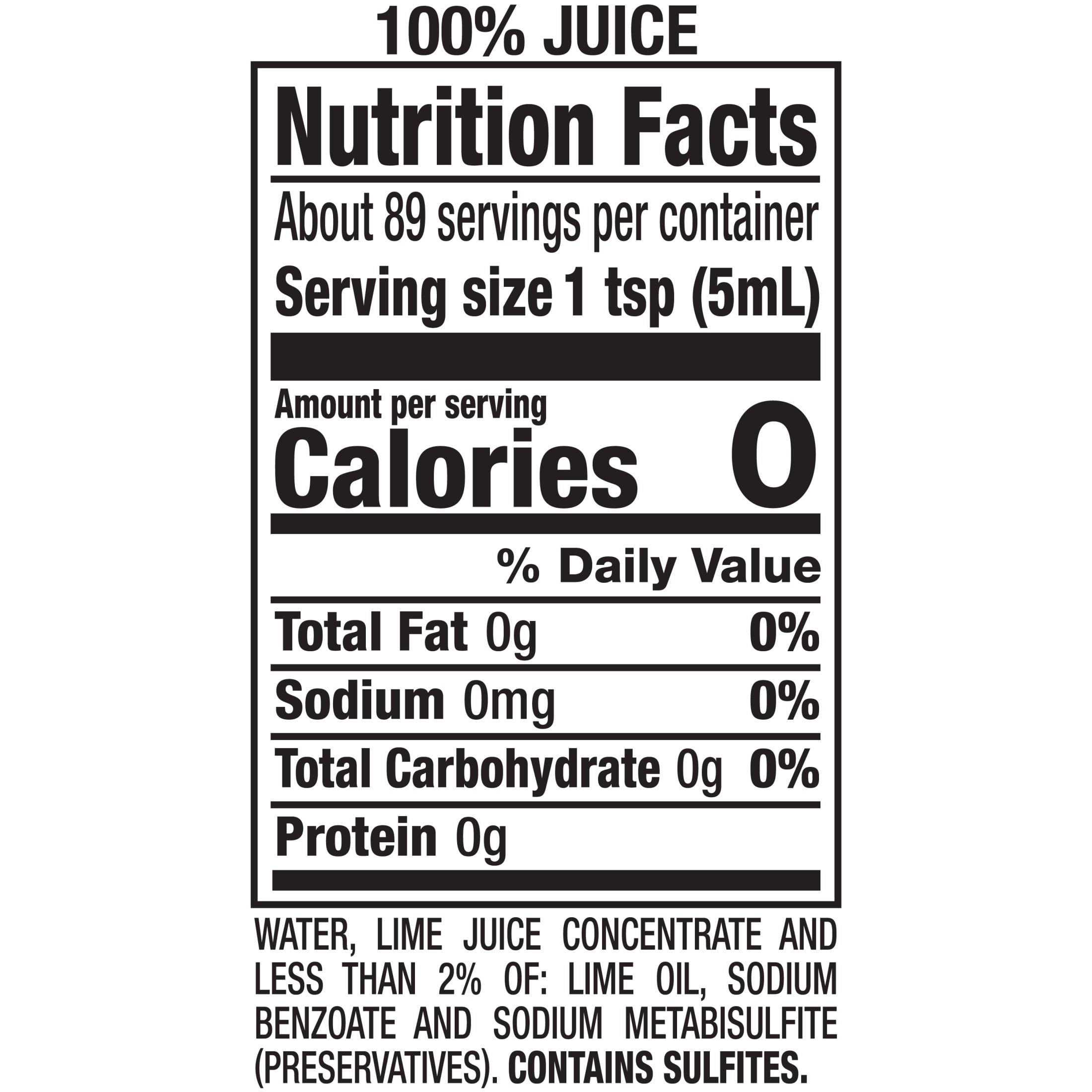 (12 pack) Realime 100% Lime Juice, 15 Fl Oz, 1 Count