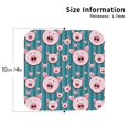 thumbnail image 3 of Pofeuu Funny Pig Faces Print Leather Coasters Set of 6, Round Cups Mugs Mat Pad for Home Kitchen Heat Resistant Drink Coasters,Square, 3 of 7