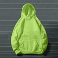 thumbnail image 6 of Hueook Crewneck Sweatshirts Women Women's Long Sleeved Hooded Sweatshirt Green S, 6 of 8