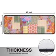 thumbnail image 5 of Kitchen Rugs Sets Of 2,Pioneer Flower Floral Print Pattern Anti Fatigue Kitchen Mat Rugs Non Slip Washable,Decorative Kitchen Floor Mats for Kitchen,Sink,Laundry,17"x47"+17"x47", 5 of 5