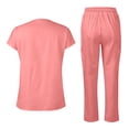 thumbnail image 4 of LHVUOA Women's Stylish Scrubs Healthcare Top and Jogger, Breathable Stretch Scrub Sets., 4 of 4