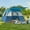 Blue, variant on PORTAL 6 Person Camping Tent with Porch, Family Camping Tent with Tall Height, Water Resitant Large Tent for Camping, Backyard, Blue