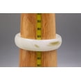 thumbnail image 5 of K-KED Handmade Jade Bangle For Women White Jadeite Green Pot Bracelet 2.4inchD, 5 of 6