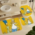 thumbnail image 6 of Simpsons Shower Curtain Set 4 Piece, Set Bathroom Sets with Rugs(Bath Mat,U Shape Mat Toilet Lid Cover Mat) Durable Bathroom Decor, 6 of 8