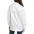 thumbnail image 2 of susana monaco womens  Poplin Shirt Jacket, l, White, 2 of 3