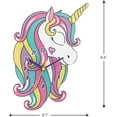 thumbnail image 2 of Unicorn Wall Clock, Colorful Metal Construction, Silent Quartz Movement, 2 of 7