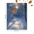 thumbnail image 3 of Qisvanset Framed Canvas Wall Art, 12x16 Inch Snowy Forest Winter Nature Rustic Home Decor, 3 of 5
