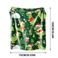 thumbnail image 3 of LEFXSMR Christmas Throw Blanket for Couch Knee Thigh Warm Flannel Holiday Blanket Chritsmas Decorations for Home Sofa Bed, 39.37*27.56", 3 of 7