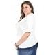 thumbnail image 3 of Blusa con detalle de bolsillo Roman Fashion /Tallas Extras, 5111 (Blanco) blanco 42, 3 of 6