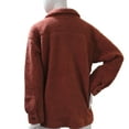 thumbnail image 2 of 32 Degrees Heat Ladies' Size XS/S Sherpa Cozy Shirt Jacket, Red Wood, 2 of 5