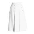 thumbnail image 4 of Culottes recortados para mujer Pantalones hasta la Niñas Cómodo Color sólido Ligero Delgado Suelto Cinco puntos Culottes Pantalones de pierna , 4XL Salvador Dali Culottes recortados, 4 of 9