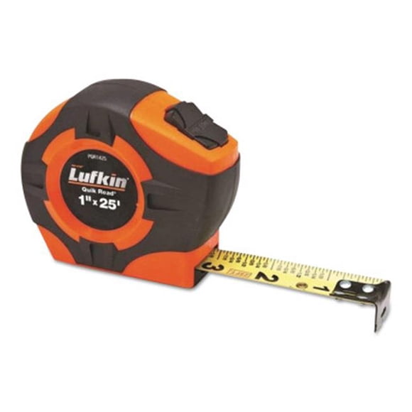 Lufkin 1 in. x 25 ft. Hi-Viz Quickread Power Return Tapes - Orange
