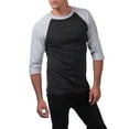 thumbnail image 4 of Pro Club Men's 3/4 Sleeve Crew Neck Baseball Shirt, 4 of 5