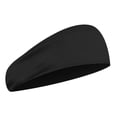 thumbnail image 1 of Diademas Bandas para el sudor atléticas Diadema deportiva para niñas y niños Diadema elástica que absorbe la humedad para niños y adolescentes, negro, 1 of 4