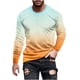 thumbnail image 2 of Blusas y camisas de manga larga con cuello redondo para hombre, blusas casuales de cuello redondo y manga larga, camisetas estampadas, blusas para hombre, 2 of 5
