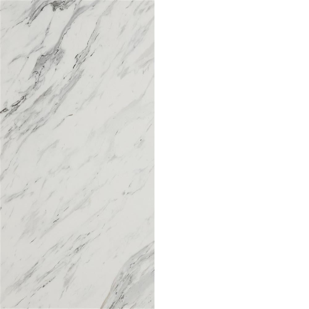 South Shore Myro, Contemporary Kitchen Island, Faux White Marble and White