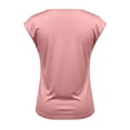 thumbnail image 3 of Womens Tops Sleeveless Top Soft Ruched Asymmetrical T Shirt for Women Breathable Summer Blouses for Women Slim Fit Tank Top Women's T Shirts Pink M 2026 Sales Under $6, 3 of 7