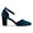 Blue, variant on Women's Closed Pointed Toe Pumps Strap Buckle Block High Heel D'Orsay Shoes Fancy Ballroom Outfit Size 9 Pink