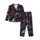 thumbnail image 1 of Fotbe Thanksgiving Conjunto de Pijama de Manga Larga para Mujer con Estampado, Ropa de Dormir de 2 Piezas, Conjunto de Casa Suave y Cómodo con Bolsillos-Large, 1 of 7