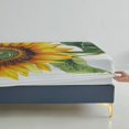 thumbnail image 5 of 2/3pcs Sunflower Fitted Sheet Set Children Adult Soft Cozy Bedding Set with Pillowcase,Queen (60"x80"), 5 of 5