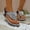Blue, variant on Maoxin Womens Sandals Fashion Casual Summer New Solid Color Fan Shaped Bohemian Rhinestone Thong Roman Sandals Sandals for Women Blue 39