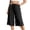 Black*, variant on RUTAYY Women's Pants Casual Wide Leg Solid Color Cropped Bottoms Comfortable Loose Fit Fashion Relaxed Ankle Length Everyday Wear with Drawstring Vacation Travel Trousers