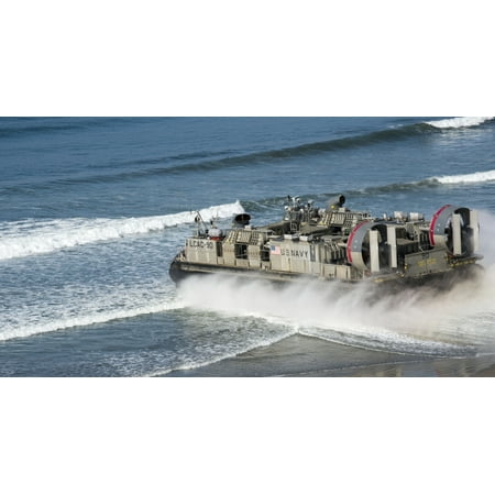 Camp Pendleton California February 19 2014 - Landing Craft Air Cushion carries heavy vehicles and troops to a designated landing beach as part of Exercise Iron Fist Poster (Best California Beaches In February)