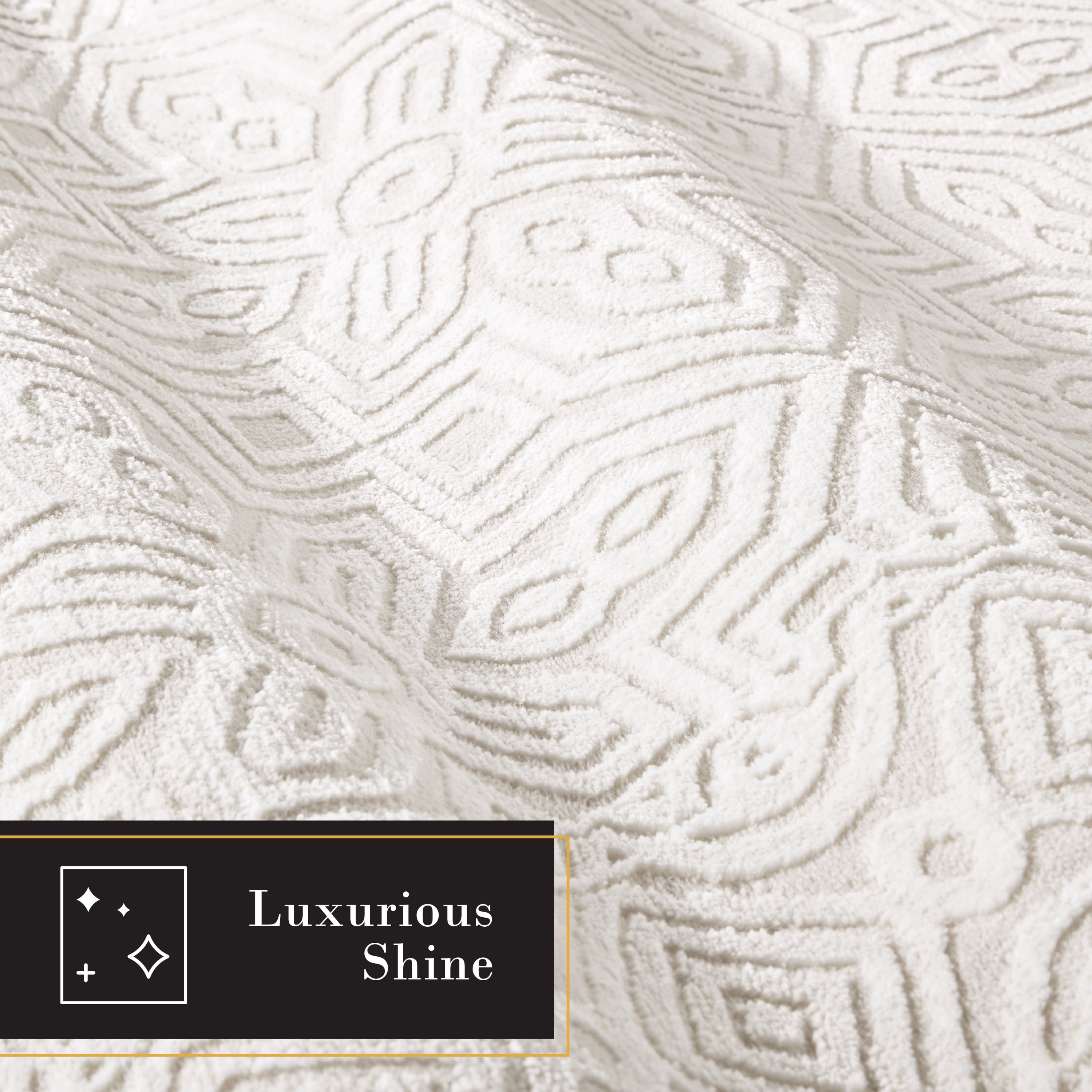 TOWN & COUNTRY LUXE Maya Medallion Tile Neutral Indoor Runner Area Rug with High-Low Texture, Ivory/Greige, 1'9"x7'2"