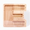 thumbnail image 1 of Twenty-Six English Alphabet Piggy Bank 26-letter Personalized Wooden Coin Money Saving Box Customized Own Name Stickers Exquisite Home Desktop Decor Ornaments, 1 of 8