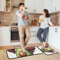 thumbnail image 6 of Avocado Mascot Kitchen Mats Non Slip Standing Desk Mat Runner Rug Washable Kitchen Rugs for Floor 2PCS, 6 of 7