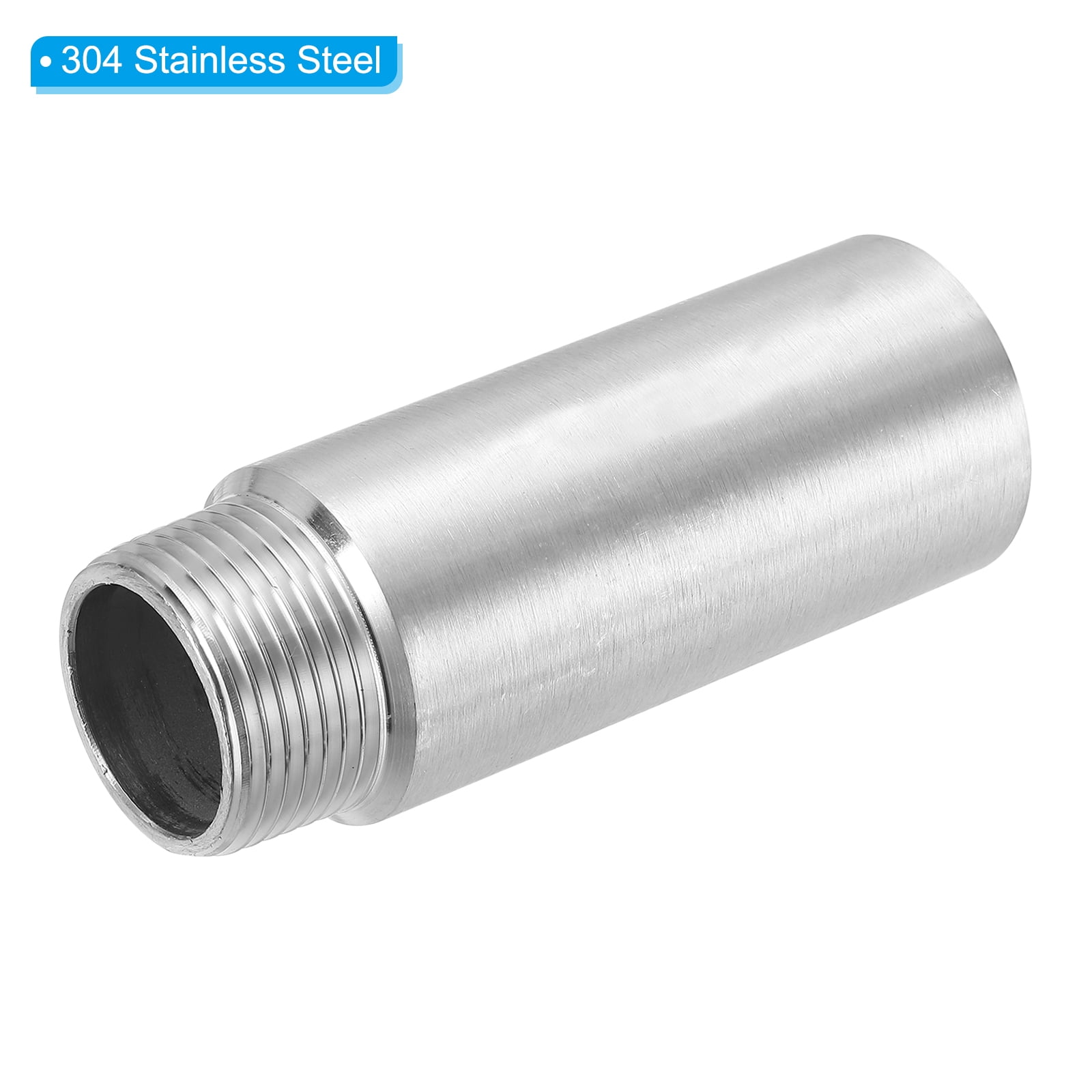 Unique Bargains 304 Stainless Steel Pipe Fitting 1" NPT Male to Female Thread 4inch Length