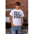 thumbnail image 4 of Best Papa Ever World's Coolest Dad Men's Graphic T Shirt Tees Brisco Brands M, 4 of 5