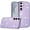 Purple, variant on For Samsung s25 FE Beautiful Diamond Metallic Design Metal Chrome Edged Hybrid - Purple