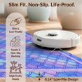 thumbnail image 6 of Design&I 2'x3' Washable Accent Rug Pet Friendly & Non-Slip Built-In Grip Kawaii Aesthetic Ombre Scale Cute Starfish Border Purple Mermaid Refined for Kitchen, Station, 6 of 7