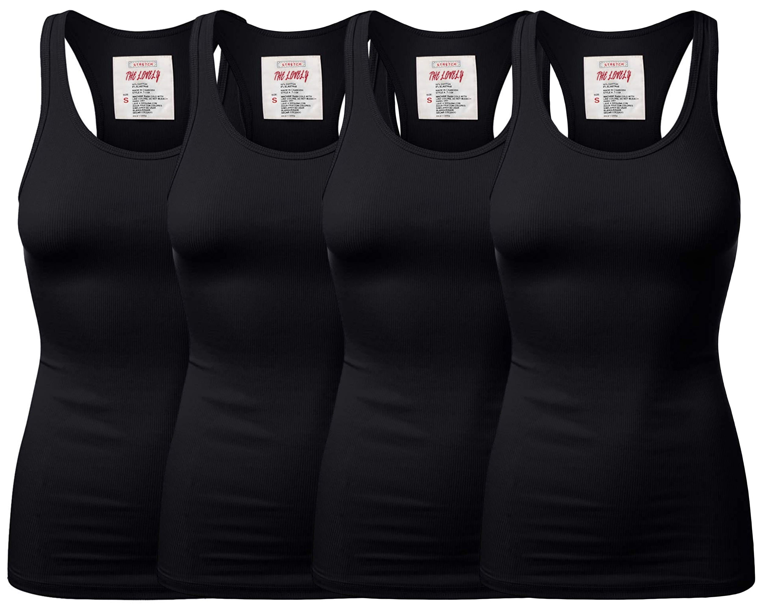 women-plus-solid-ribbed-knit-stretch-workout-racerback-tank-top-4pk