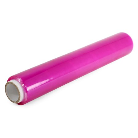 IDL Packaging 12" x 250' Strong PVC Cling Food Film Wrap Refill Roll, Violet Color, Professional Grade, Breathable PVC Compound
