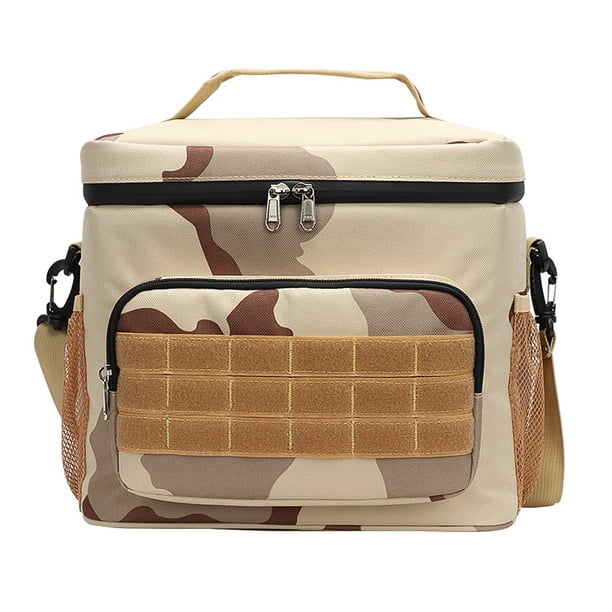Bolsa de almuerzo Fiambrera para hombres y mujeres, bolsas de almuerzo aisladas de doble grosor para adultos, bolsa de trabajo a prueba de fugas, bolsa de tacticismo con correa ajustable para el hombr Eccomum Bolsa de almuerzo